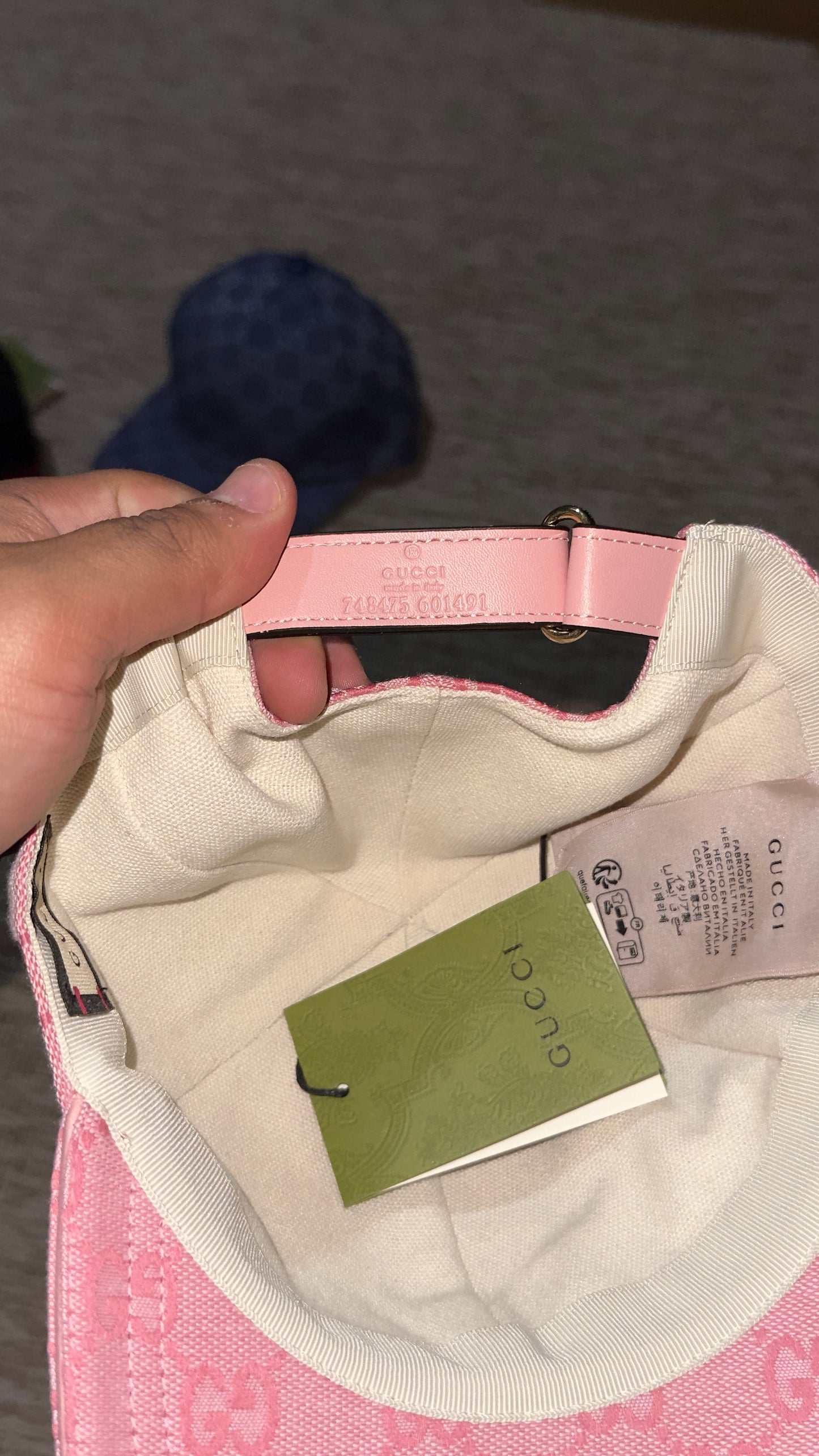 casquette gucci 1/1 rose