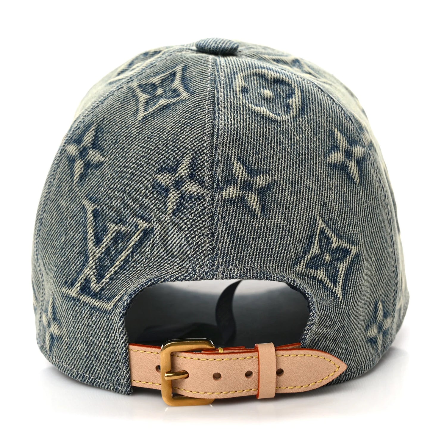LOUIS VUITTON Monogram Washed Denim Cap M Blue
