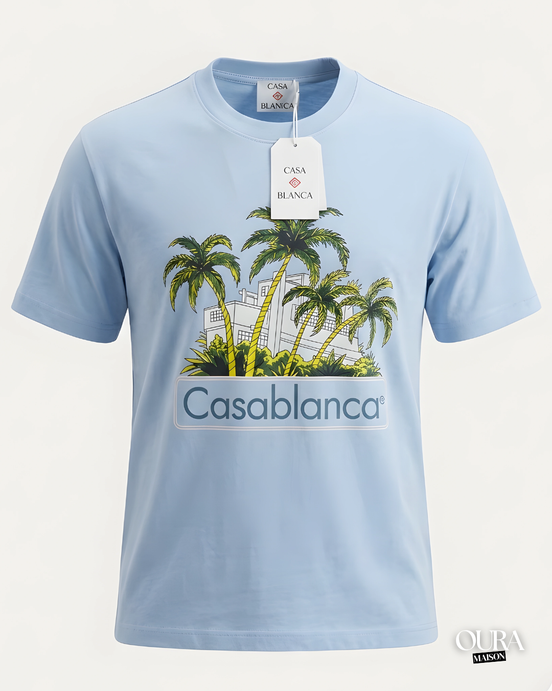 t-shirt Casablanca bleu