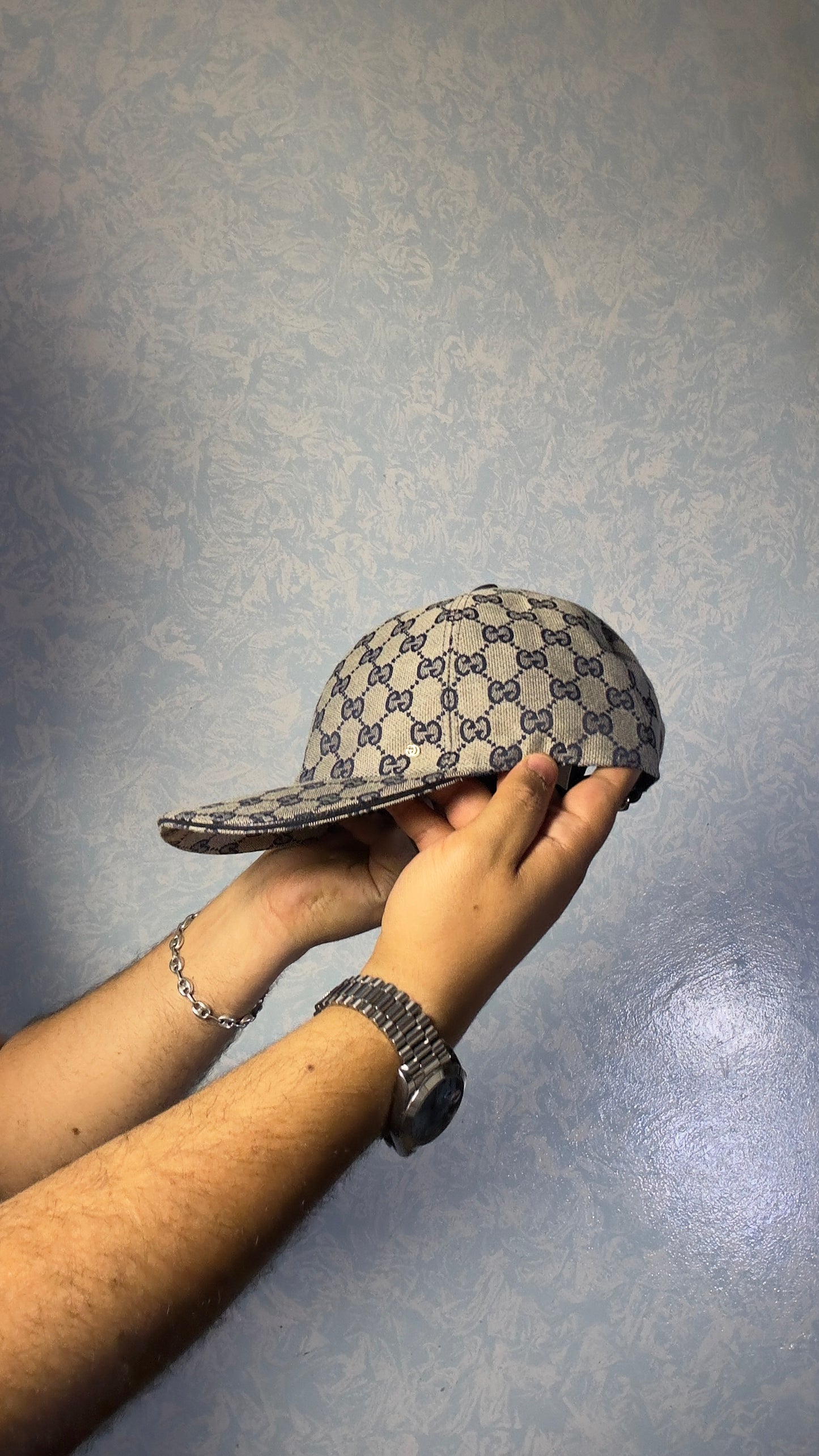 casquette gucci 1/1 bleu marine