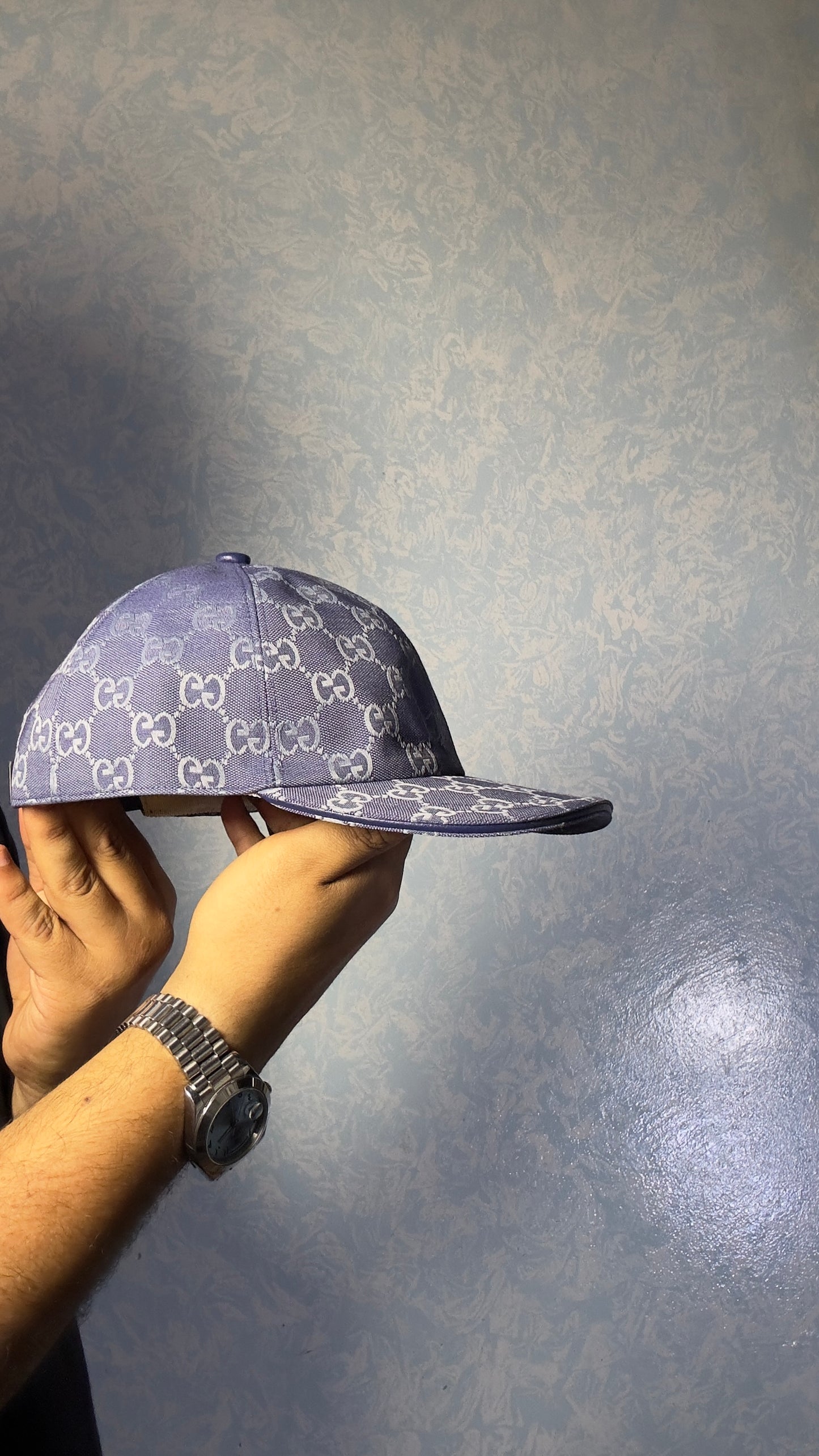 casquette gucci 1/1 bleu