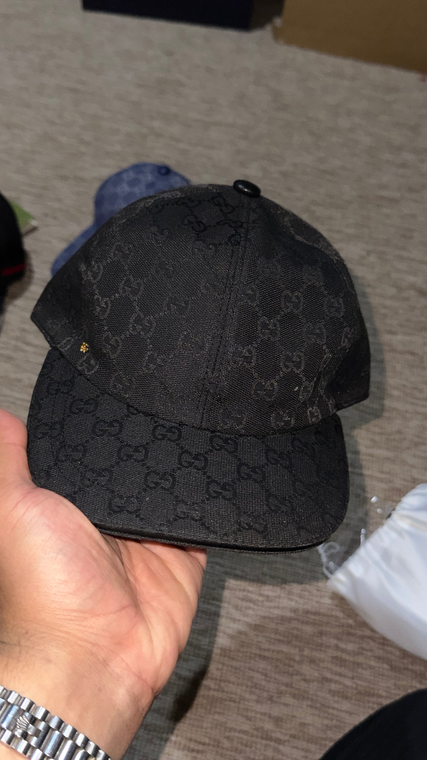 casquette gucci 1/1 Noir