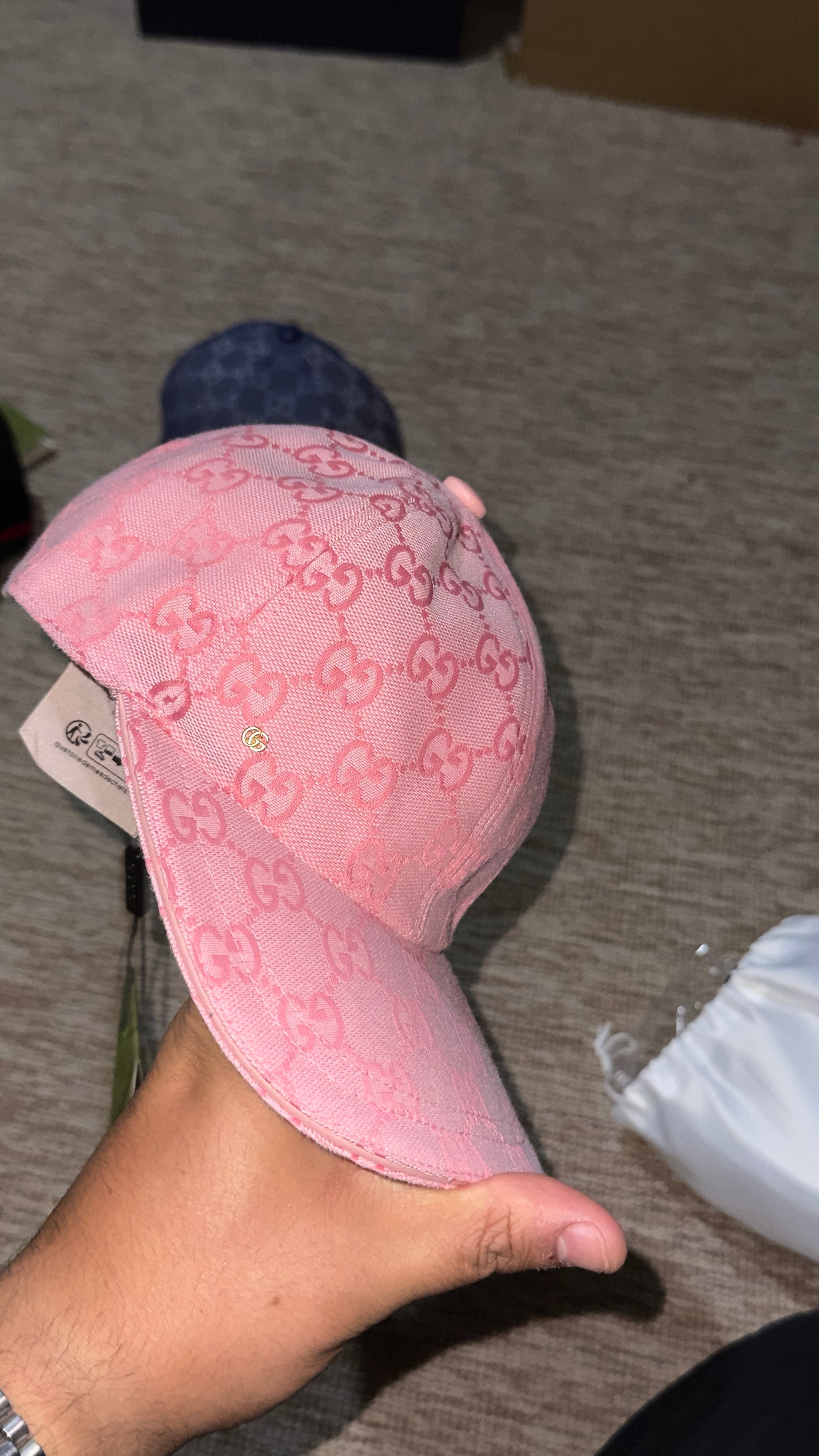 casquette gucci 1/1 rose