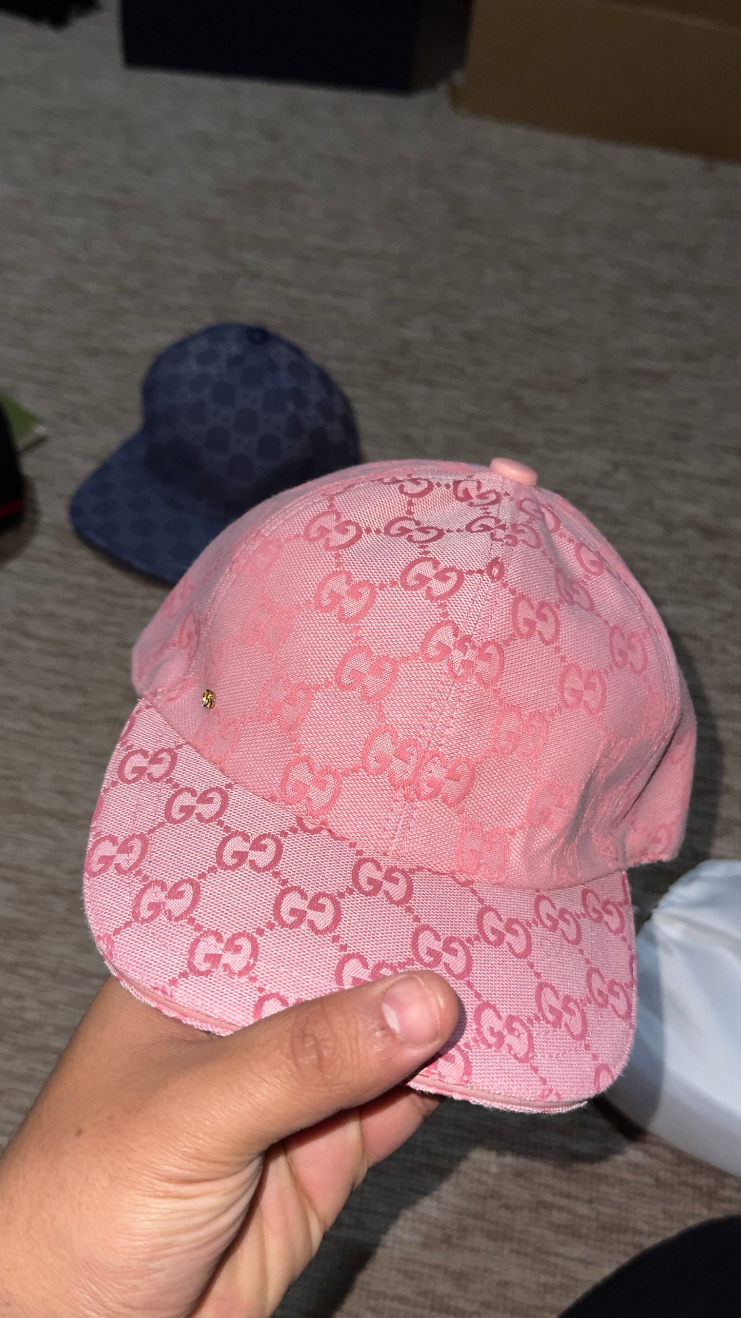 casquette gucci 1/1 rose