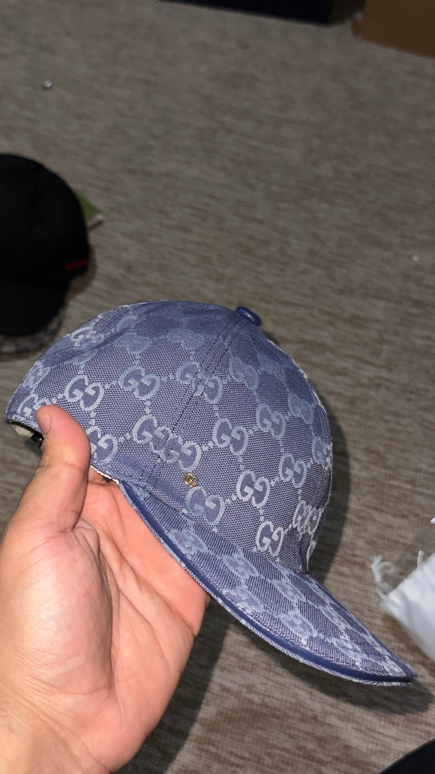 casquette gucci 1/1 bleu