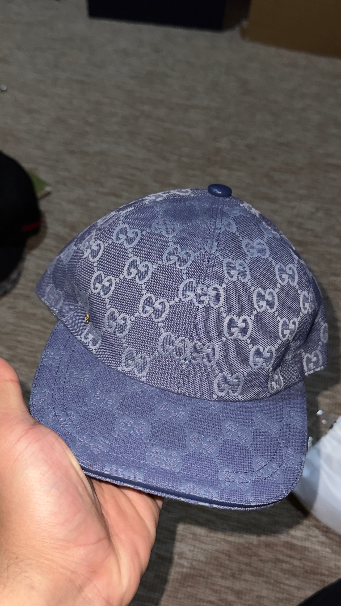 casquette gucci 1/1 bleu