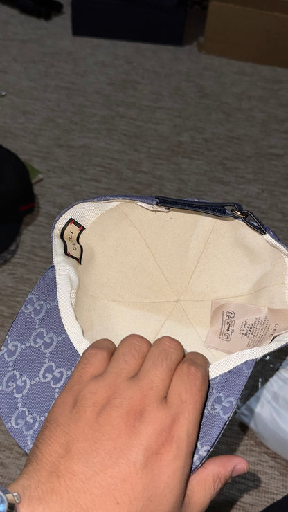 casquette gucci 1/1 bleu