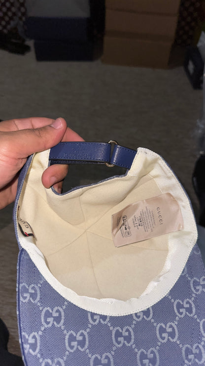 casquette gucci 1/1 bleu